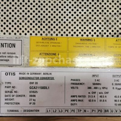 Частотний перетворювач OVF20 15kW ліфта OTIS GCA21150DL1